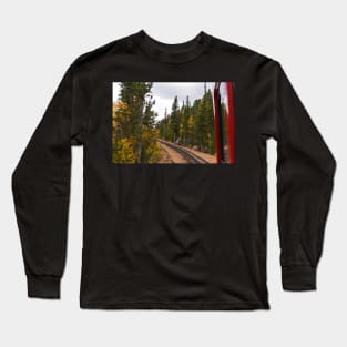 Pikes Peak Cog Rail Colorado Autumn Long Sleeve T-Shirt